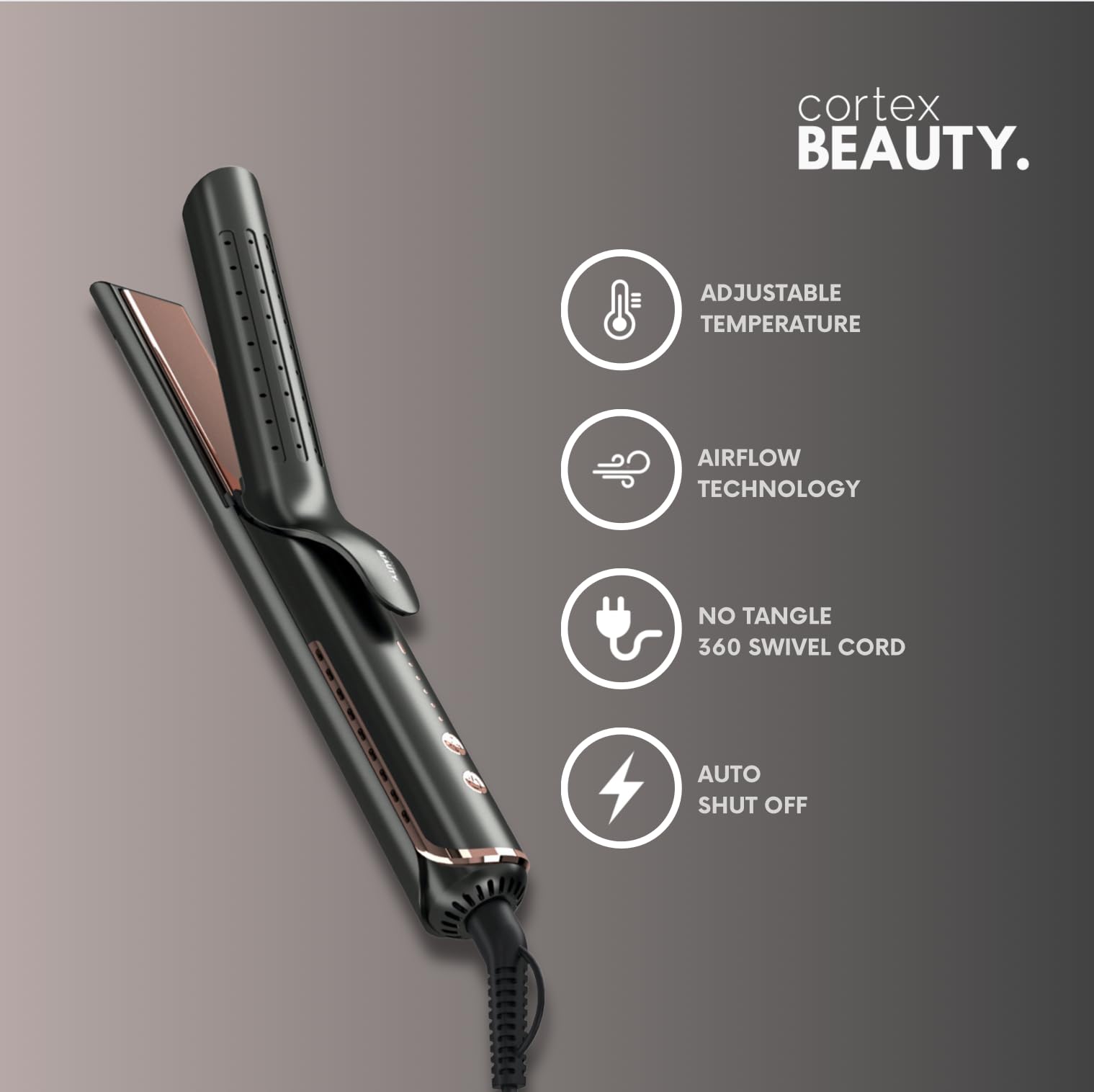 Amazon.com : Cortex Beauty AirGlider 2-in-1 Cool Air Flat Iron